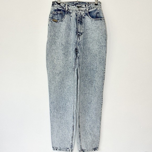 Gitano Denim - P.S Gitano Acid Wash 80s Vintage Size‎ 8 Mom Jeans High Rise